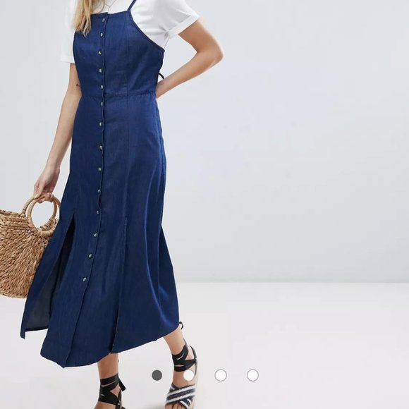 Warehouse midi pinafore dress - Picture 5 of 7